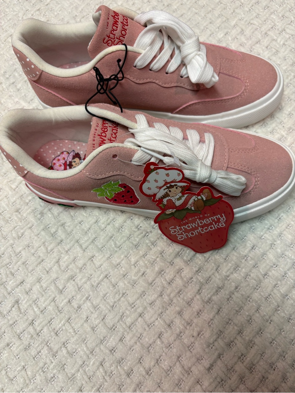 Strawberry Shortcake Pink Kids' Lace-Up Sneakers